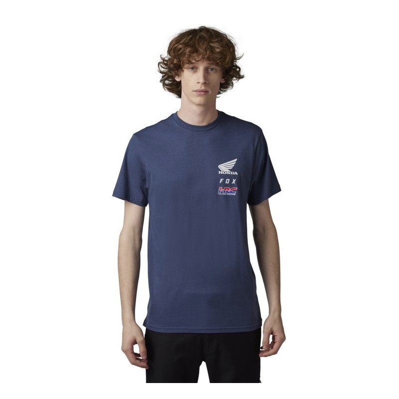 CAMISETA FOX X HONDA AZUL | Camisetas de Moto