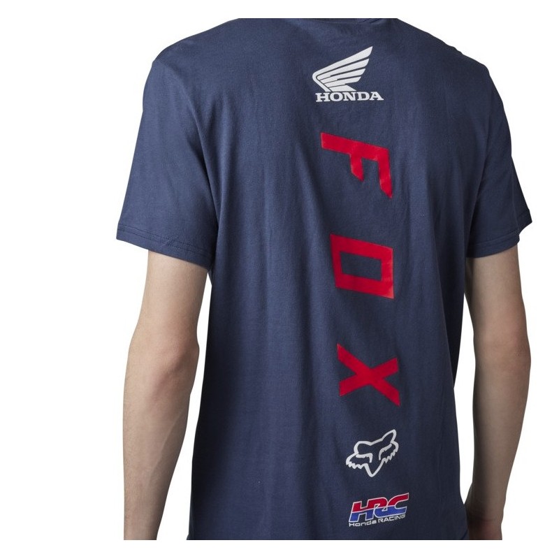 CAMISETA FOX X HONDA AZUL | Camisetas de Moto
