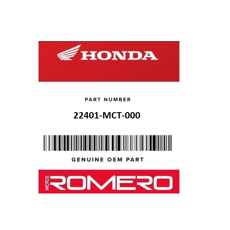 MUELLE EMBRAGUE HONDA ORIGINAL REF: 22401-MCT-000 | Honda
