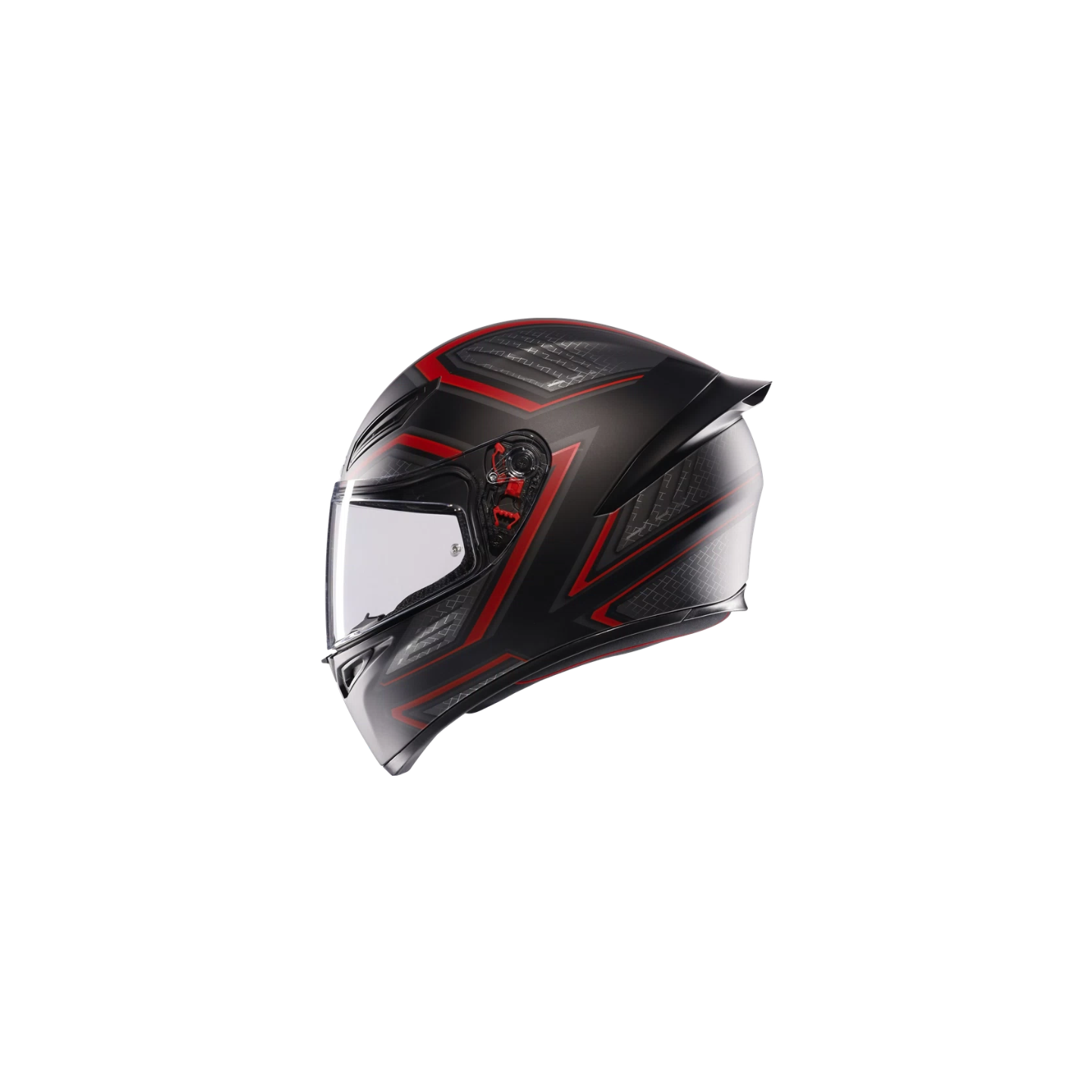 CASCO AGV K1 S E2206 SLING NEGRO ROJO MATE Cascos de Moto
