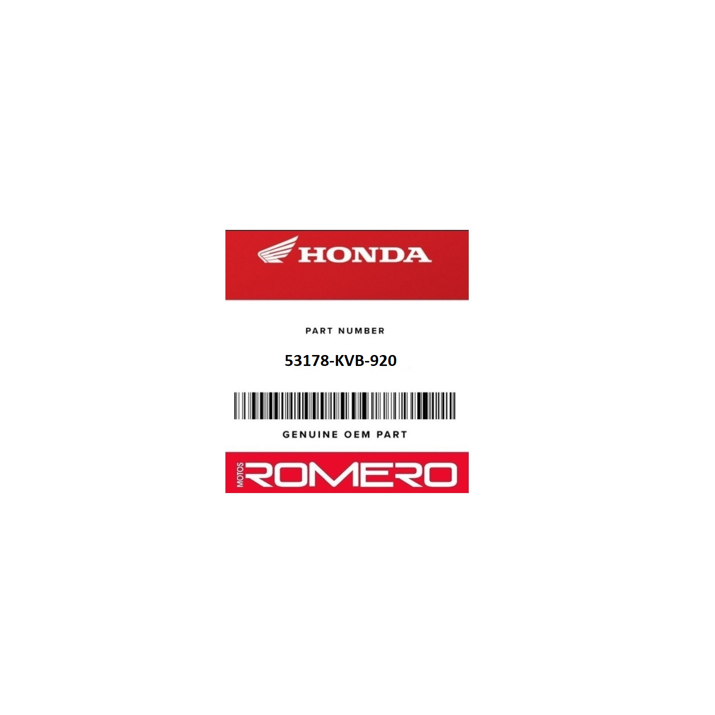 MANETA DE FRENO IZQUIERDA HONDA ORIGINAL REF: 53178-KVB-920 | Honda