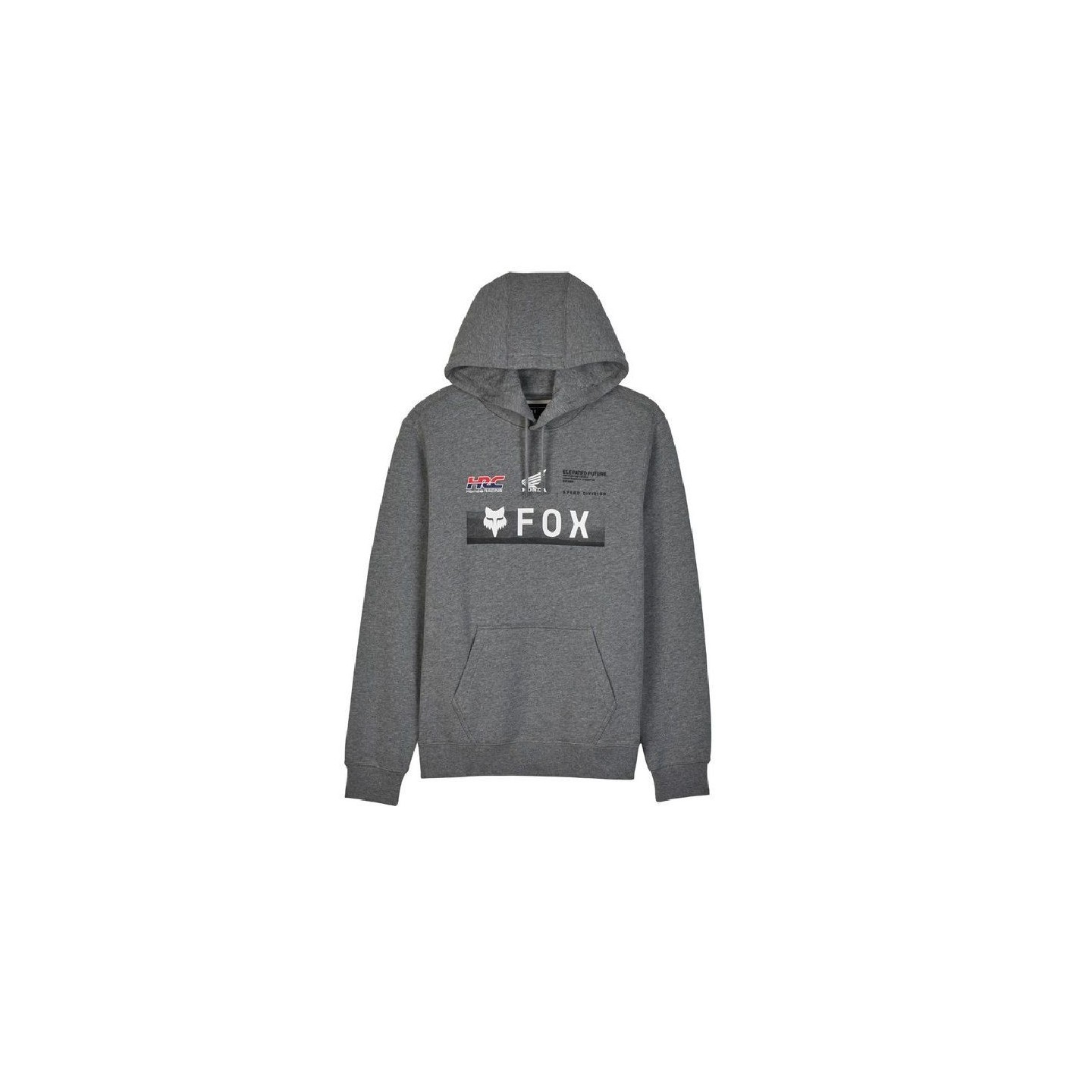 SUDADERA CON CAPUCHA FOX X HONDA GRIS | Sudaderas Casual