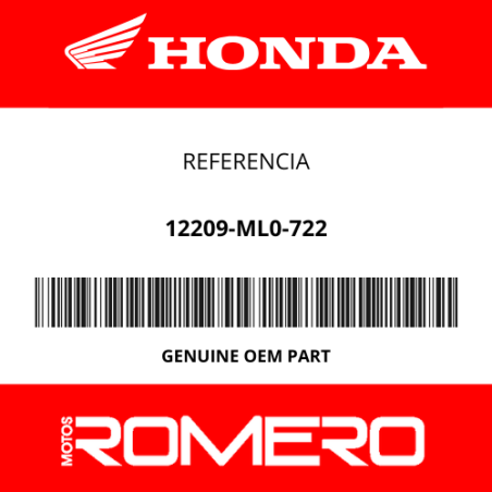RETEN, VASTAGO VALVULA (ARAI) HONDA ORIGINAL REF: 12209-ML0-722 | Honda