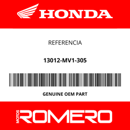 JUEGO DE SEGMENTO, PISTON (0,25) (RIKEN) ORIGINAL REF:13012-MV1-305 | Honda