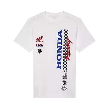 CAMISETA FOX X HONDA BLANCA | Camisetas de Moto