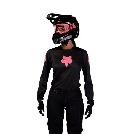 CAMISETA FOX TECNICA 180 BLACKOUT MUJER | Camisetas de Moto