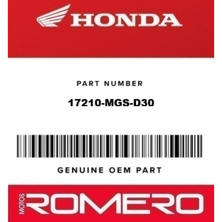 FILTRO DE AIRE HONDA ORIGINAL REF: 17210-MGS-D30 | Honda
